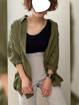 TODAYFUL - todayful☆カーキシャツ TODAYFULのアイテムを使った「カーキシャツ」の人気ファッション