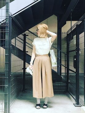 「KATHARINE ROSS（キャサリンロス）のアイテム（パンツ）」を使った、gさん（レディース・168cm）の春コーディネート