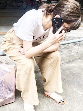 「A.P.C.」｜「アイテム（財布/小物）」を使った、gさん（レディース・168cm）の夏コーディネート