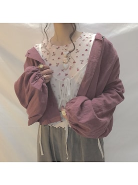 「Another Edition」｜「アイテム（キャミソール）」を使った、牙牙さん（レディース・164cm）の春コーディネート