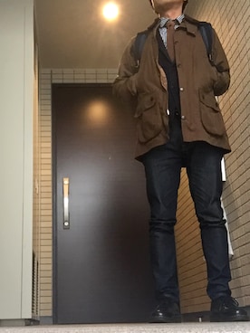 「アイテム（ブルゾン）」を使った、gruffunaさん（メンズ・168cm・30代）の秋コーディネート