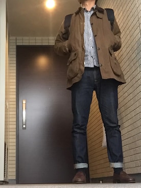 「アイテム（ブルゾン）」を使った、gruffunaさん（メンズ・168cm・30代）の秋コーディネート
