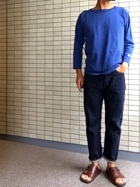 「SEVENDAYS=SUNDAY（セブンデイズサンデイ）のアイテム（キャップ）」を使った、gruffunaさん（メンズ・168cm）の秋コーディネート