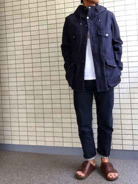 「SEVENDAYS=SUNDAY（セブンデイズサンデイ）のアイテム（キャップ）」を使った、gruffunaさん（メンズ・168cm）の秋コーディネート