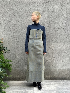 ECKHAUS LATTA（エクハウスラッタ）の「SIDE ZIP SKIRT（）」 - WEAR