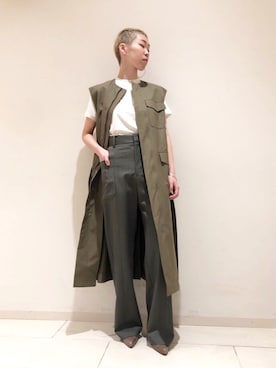 「G.V.G.V.（ジーヴィージーヴィー）のアイテム（ワンピース/ドレス）」を使った、FUJIMOTO AYAさん（レディース・160cm）の春コーディネート