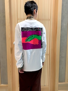 「パイソン柄」｜FUJIMOTO AYAさん（レディース・160cm）の冬コーディネート