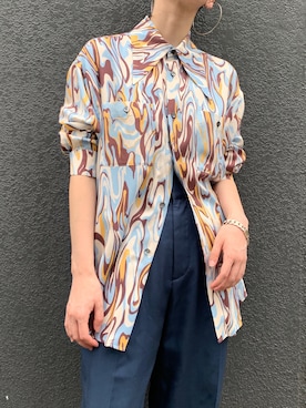 「G.V.G.V.（ジーヴィージーヴィー）のアイテム（パンツ）」を使った、FUJIMOTO AYAさん（レディース・160cm）の夏コーディネート