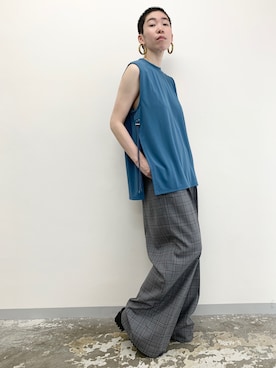 「G.V.G.V.（ジーヴィージーヴィー）のアイテム」を使った、FUJIMOTO AYAさん（レディース・160cm）の夏コーディネート