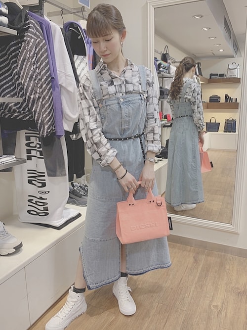 Sayaka Baba Diesel 西武池袋本店 Ladies Dieselのシャツ ブラウスを使ったコーディネート Wear