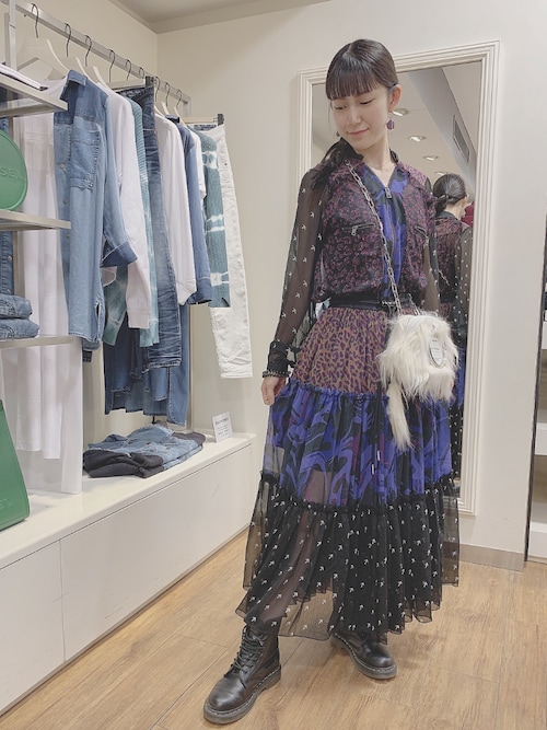 Diesel 西武池袋本店 Ladies Sayaka Babaさんのシャツ ブラウスを使ったコーディネート Zozotown