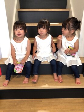 tnaさん(キッズ・80cm)の夏コーディネート