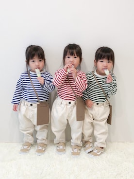 「イロチ買い」｜tnaさん（キッズ・80cm）の秋コーディネート