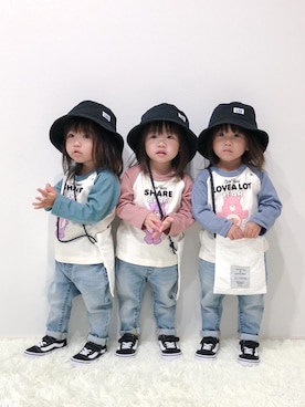 「イロチ買い」｜tnaさん（キッズ・80cm）の秋コーディネート