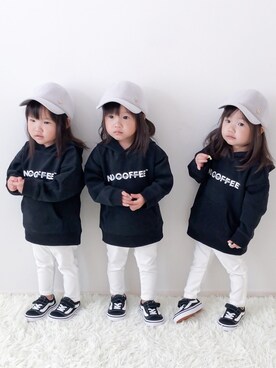 tnaさん（キッズ・80cm）の秋コーディネート