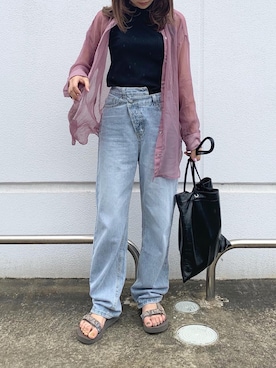 「DAIS-Y（デイジー）のアイテム」を使った、dais_y.chiさん（レディース・159cm）の夏コーディネート