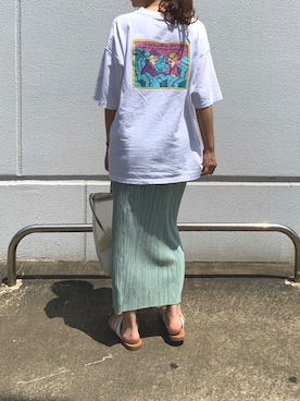 「DAIS-Y（デイジー）のアイテム」を使った、dais_y.chiさん（レディース・159cm）の夏コーディネート