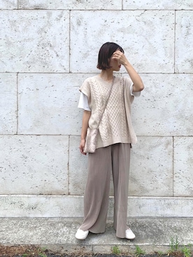 「DAIS-Y（デイジー）のアイテム」を使った、dais_y.chiさん（レディース・159cm）の夏コーディネート