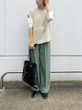 「DAIS-Y（デイジー）のアイテム」を使った、dais_y.chiさん（レディース・159cm）の秋コーディネート