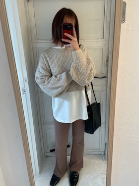 「DAIS-Y（デイジー）のアイテム」を使った、dais_y.chiさん（レディース・159cm）の冬コーディネート