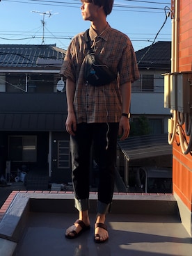 「おさんぽ」｜シロクマさん（メンズ・184cm・10代）の秋コーディネート