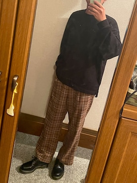 「SOYOUS（ソユーズ）のアイテム（パンツ）」を使った、Roroさん（メンズ・171cm）の春コーディネート
