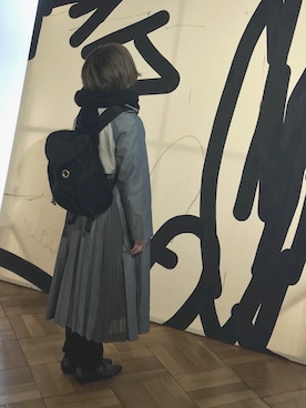 「AMERI」｜「アイテム（その他シューズ）」を使った、リヒト君さん（レディース・155cm）の冬コーディネート