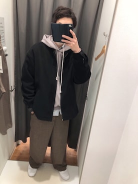 「niko and...（ニコアンド）のアイテム（ジャケット/アウター）」を使った、yu_さん（メンズ・174cm）の冬コーディネート