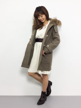 「goa（ゴア）のアイテム（ジャケット/アウター）」を使った、ARISAさん（レディース・155cm）の冬コーディネート