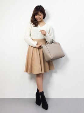 「interstaple（インターステイプル）のアイテム」を使った、ARISAさん（レディース・155cm）の冬コーディネート