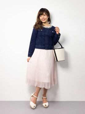 「MISCH MASCH（ミッシュマッシュ）のアイテム（ジャケット/アウター）」を使った、ARISAさん（レディース・155cm）の冬コーディネート
