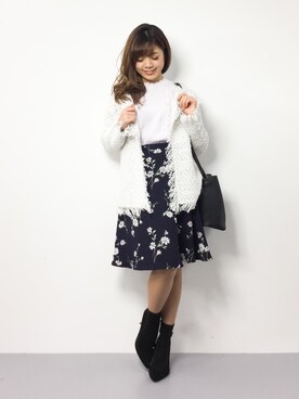 「AMIW（アミウ）のアイテム」を使った、ARISAさん（レディース・155cm）の冬コーディネート