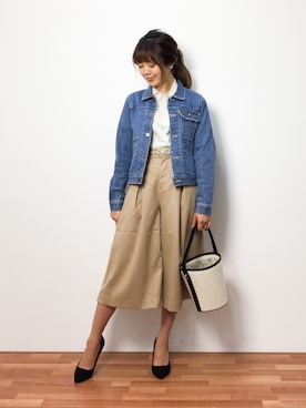「BOBSON（ボブソン）のアイテム（ジャケット/アウター）」を使った、ARISAさん（レディース・155cm）の冬コーディネート
