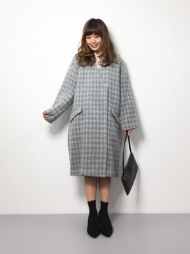 「Mila Owen（ミラオーウェン）のアイテム（その他アウター）」を使った、ARISAさん（レディース・155cm）の冬コーディネート