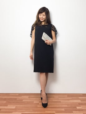 「Accessorize（アクセサライズ）のアイテム（クラッチバッグ）」を使った、ARISAさん（レディース・155cm）の春コーディネート
