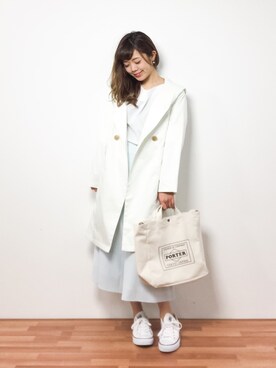 「Te chichi（テチチ）のアイテム（その他アウター）」を使った、ARISAさん（レディース・155cm）の春コーディネート