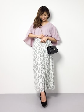 「Te chichi TERRASSE（テチチテラス）のアイテム」を使った、ARISAさん（レディース・155cm）の春コーディネート