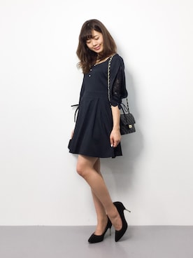 「夢展望（ユメテンボウ）のアイテム（ワンピース/ドレス）」を使った、ARISAさん（レディース・155cm）の春コーディネート