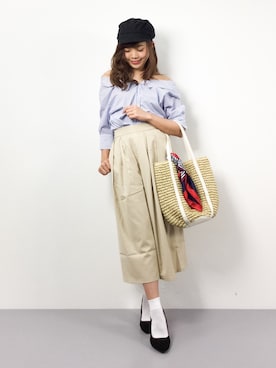 「Te chichi TERRASSE（テチチテラス）のアイテム」を使った、ARISAさん（レディース・155cm）の春コーディネート