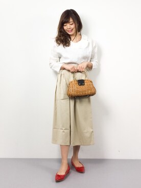 「Te chichi TERRASSE（テチチテラス）のアイテム」を使った、ARISAさん（レディース・155cm）の春コーディネート