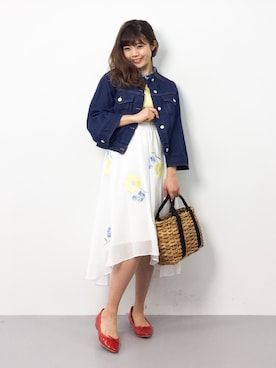「Spick & Span（スピックアンドスパン）のアイテム（ブルゾン）」を使った、ARISAさん（レディース・155cm）の春コーディネート