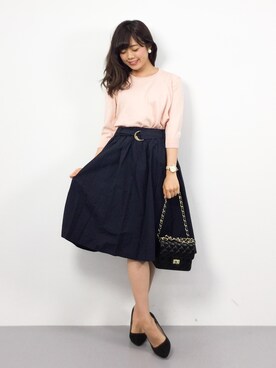「ショッピング」｜「アイテム（その他トップス）」を使った、ARISAさん（レディース・155cm）の夏コーディネート