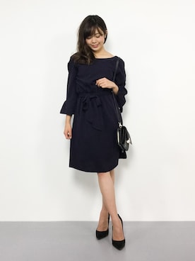 「Color（カラー）のアイテム（ワンピース）」を使った、ARISAさん（レディース・155cm）の夏コーディネート