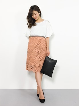 「CLEARIMPRESSION （クリアインプレッション）のアイテム」を使った、ARISAさん（レディース・155cm）の夏コーディネート