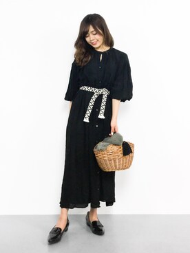 「kakatoo（カカトゥ）のアイテム」を使った、ARISAさん（レディース・155cm）の夏コーディネート