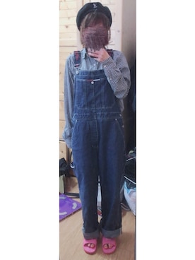 「TOMMY HILFIGER」｜「アイテム（ハンチング/ベレー帽）」を使った、ワンワンさん（レディース・158cm）の夏コーディネート