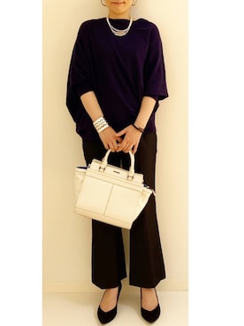 「Modify（モディファイ）のアイテム」を使った、makiさん（レディース・155cm）の秋コーディネート