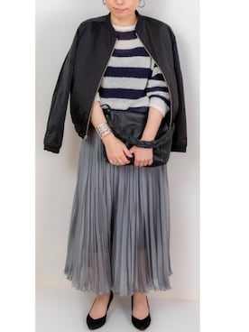 「MOGA（モガ）のアイテム」を使った、makiさん（レディース・155cm）の秋コーディネート