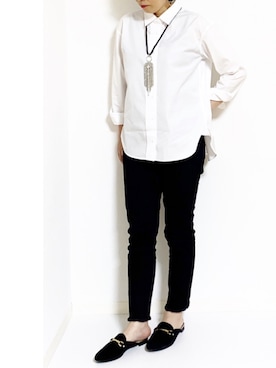 「Modify（モディファイ）のアイテム」を使った、makiさん（レディース・155cm）の冬コーディネート