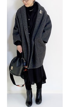 「REALITY STUDIO（リアリティスタジオ）のアイテム」を使った、makiさん（レディース・155cm）の冬コーディネート